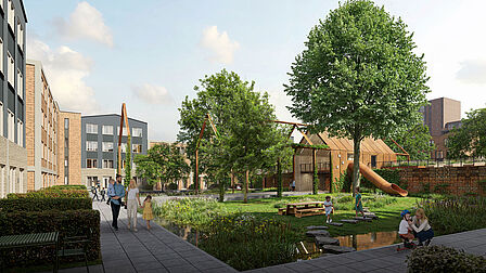 Impressie De Woonwerf binnentuin